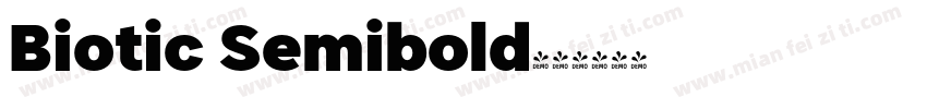Biotic Semibold字体转换